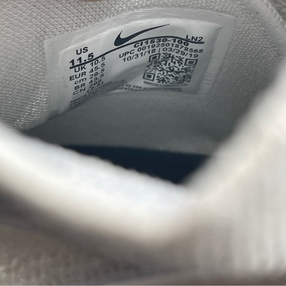 Nike Alpha Menace Elite 2 D P Football Cleats White CI1530-100 Men’s Size 11.5 - Picture 9 of 9